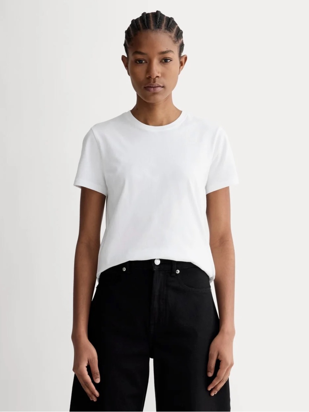 Everlane The Slim Crew Essential Cotton White Size M NWT Organic Cotton T-shirt